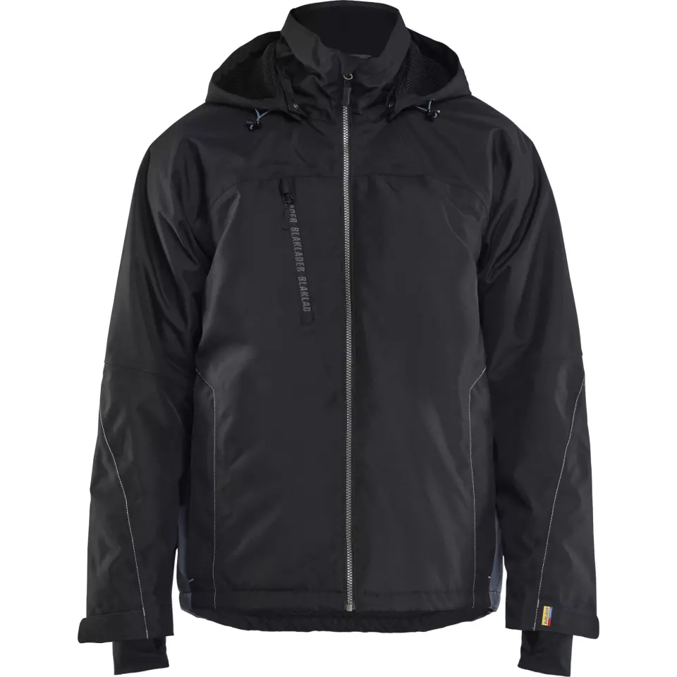 Blaklader 489019779994, Lined Lightweight Winter Jacket, Black/Grey