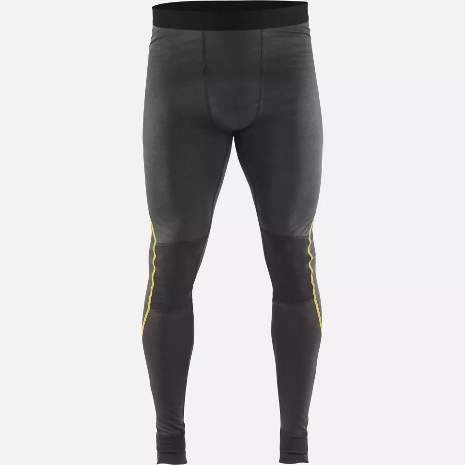 Blaklader 184417349835, XLIGHT Merinowolle Unterhose, Dunkelgrau/Gelb, image 1, gallery thumbnail