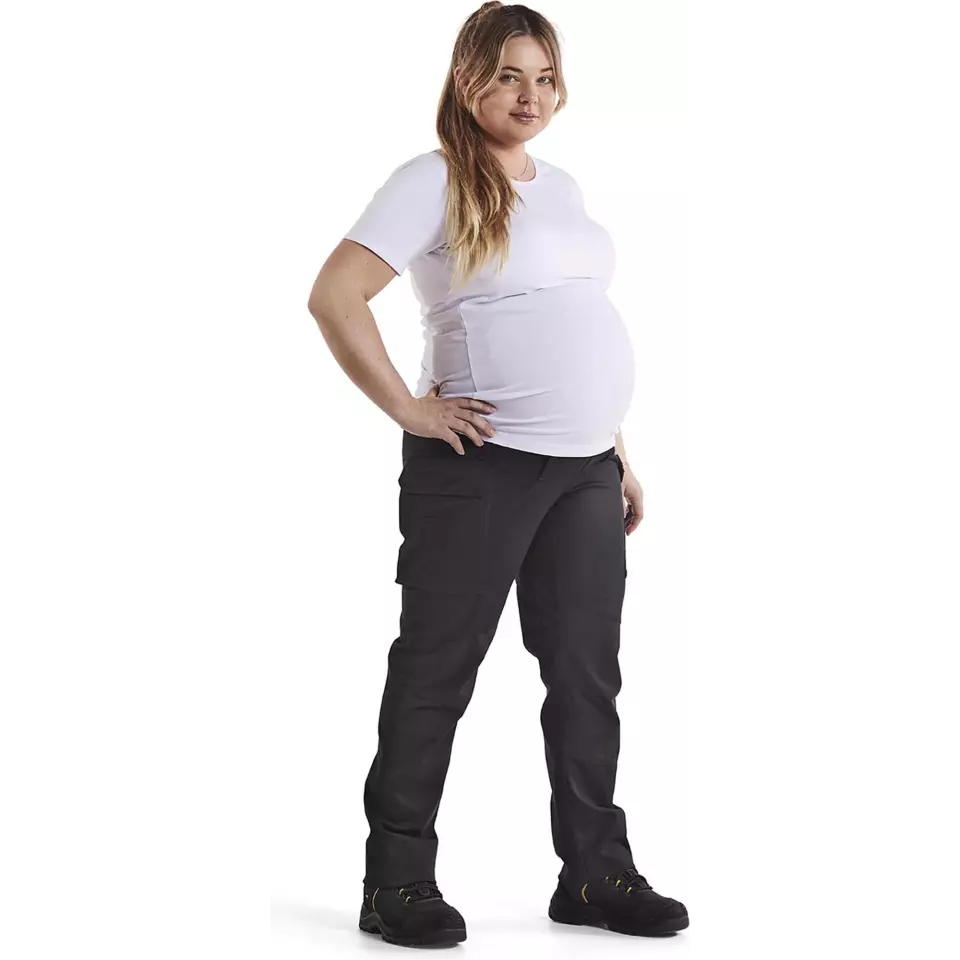 Blåkläder 710118309900, Stretch Maternity Pants, Black, image 5, gallery thumbnail
