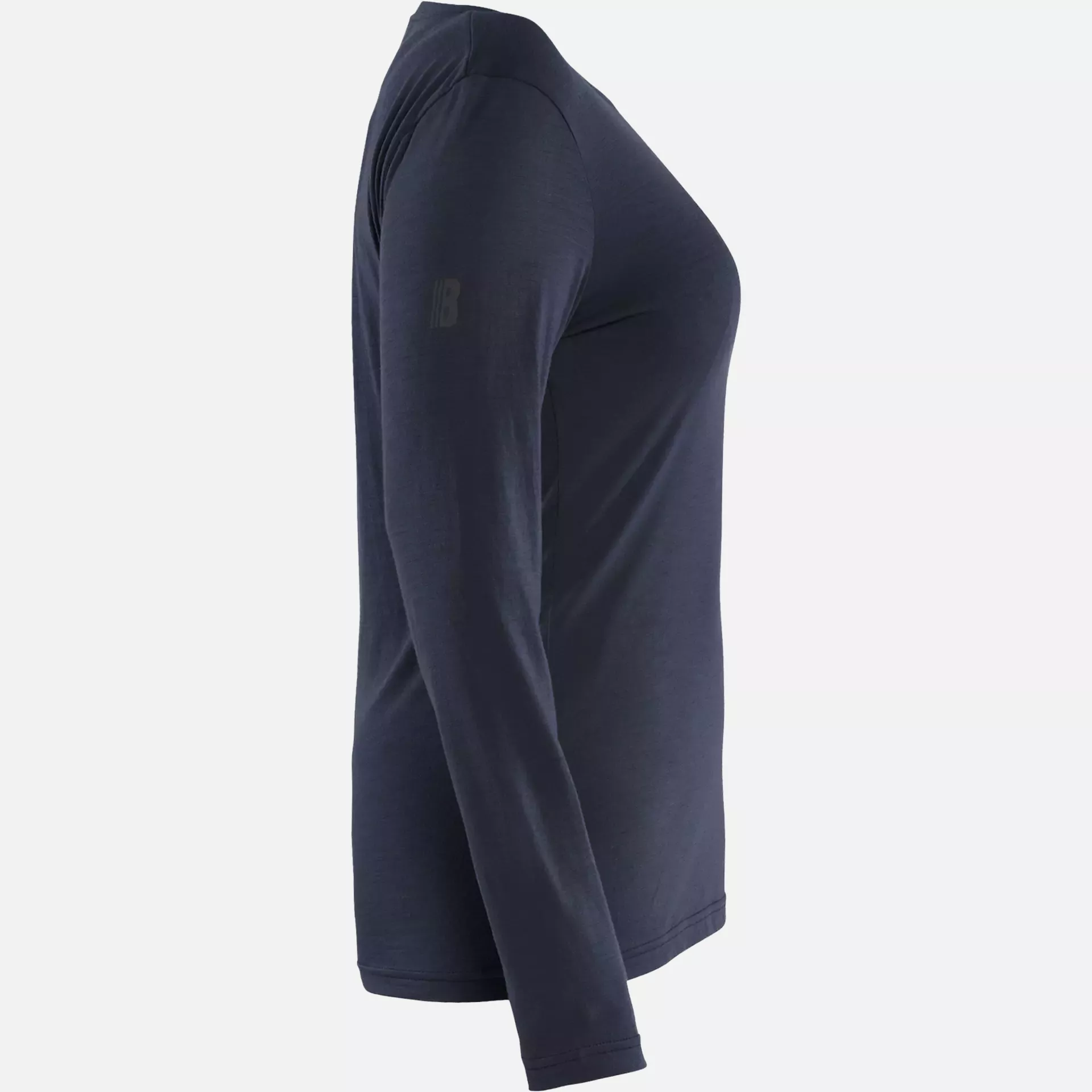 Blaklader 353917438600, Women's Merino Wool Long Sleeve Shirt, Dark Navy, image 2