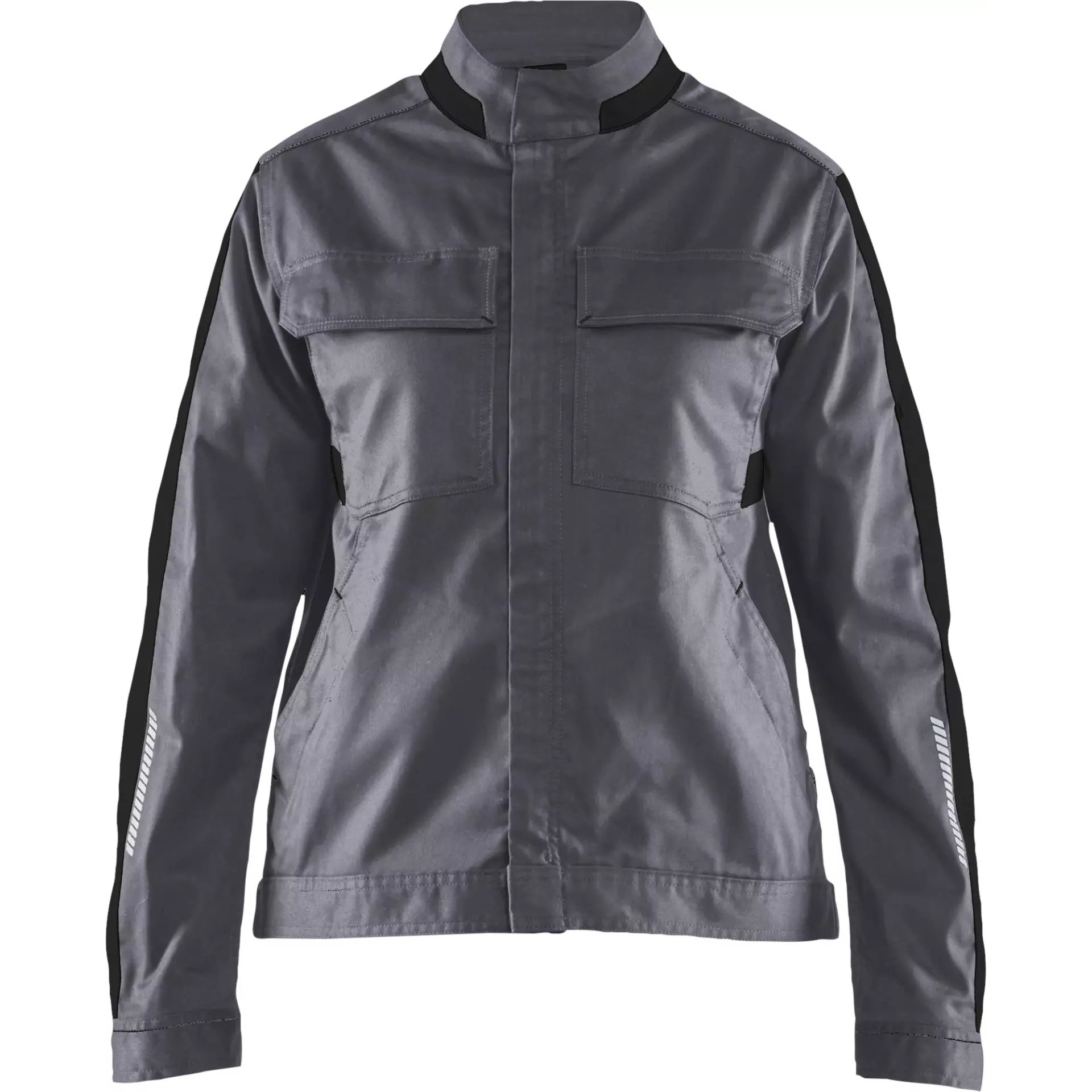 Blaklader 444318329699, Ladies Stretch Industry Jacket, Medium Grey/Black