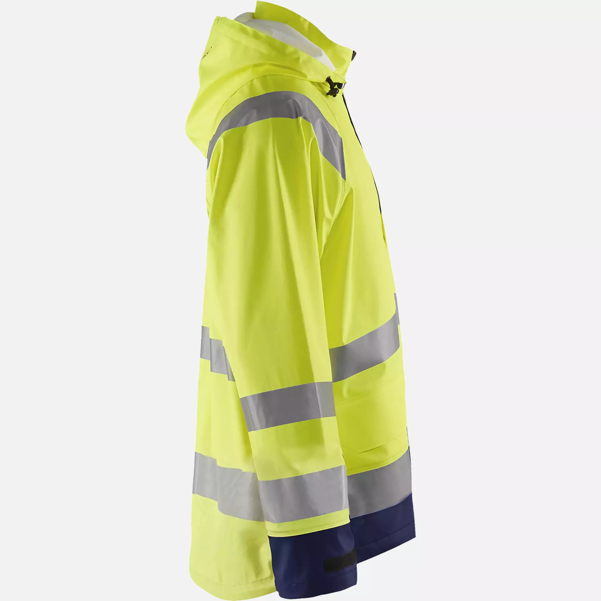 Blaklader 432320003389, High Vis Rain Jacket, Yellow/Navy Blue, image 3