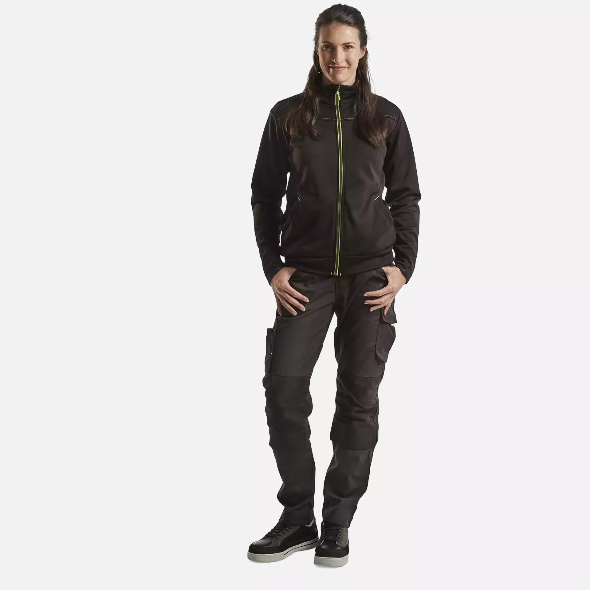 Blaklader 719513309933, Damen Stretch Arbeitshose, Schwarz/Gelb, image 17
