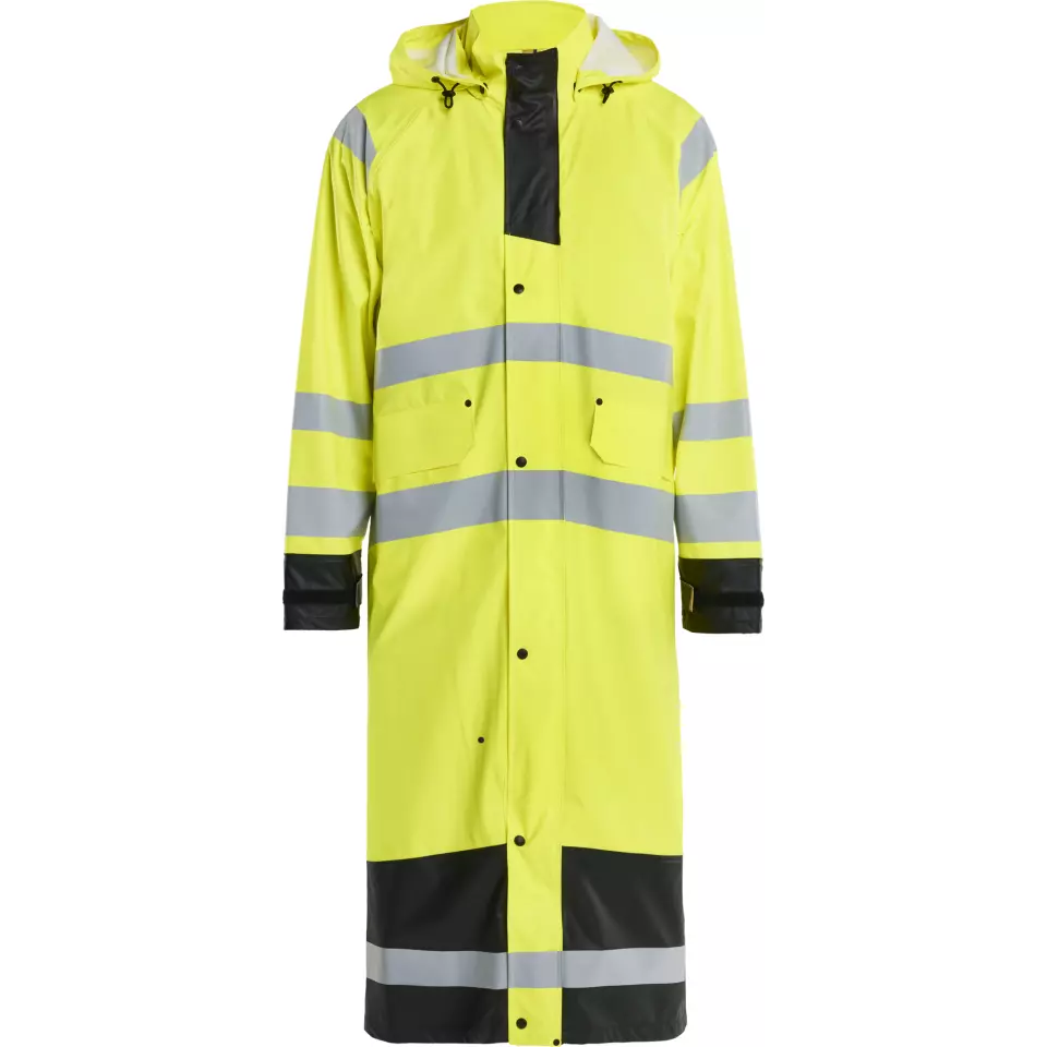 Blaklader 432520003399, High Vis Raincoat, Yellow/Black, image 1, gallery thumbnail