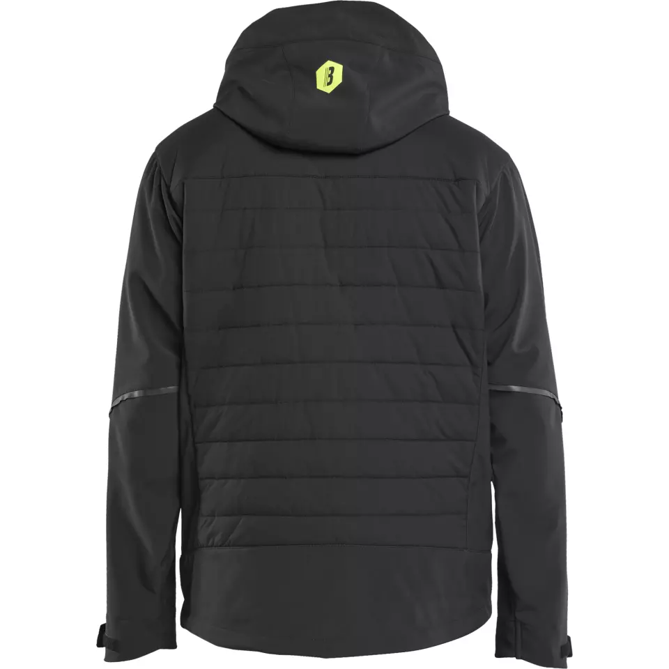 Blåkläder 474325139933, Hybrid Jacket, Black/Yellow, image 4, gallery thumbnail