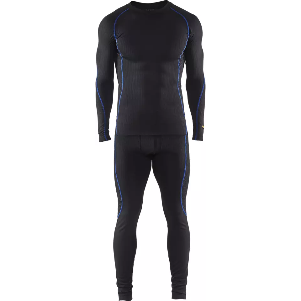 Blaklader 681017079985, LIGHT Underwear Set, Black/Cornflower Blue, image 7, gallery thumbnail