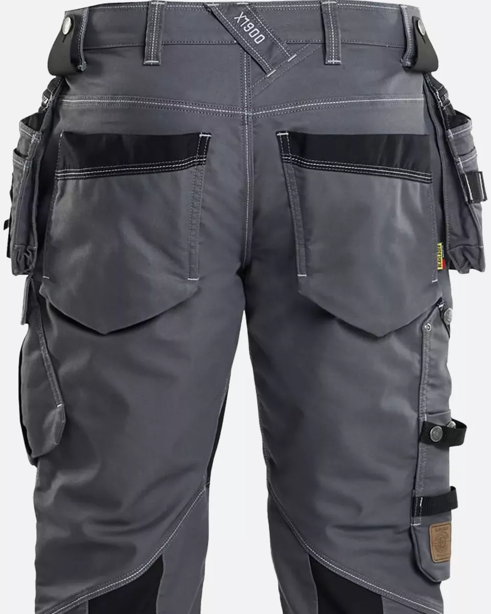 Blaklader 199011419699, X1900 Stretch Craftsman Work Trousers, Medium Grey/Black, image 5, gallery thumbnail