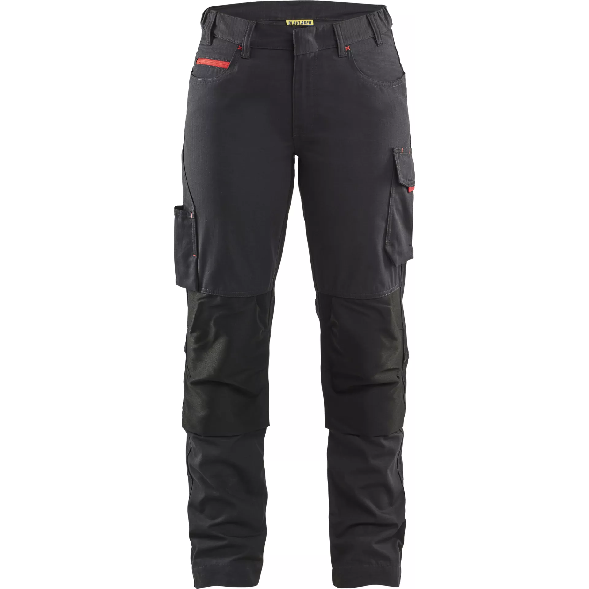 Blaklader 719513309956, Ladies Stretch Work Trousers, Black/Red