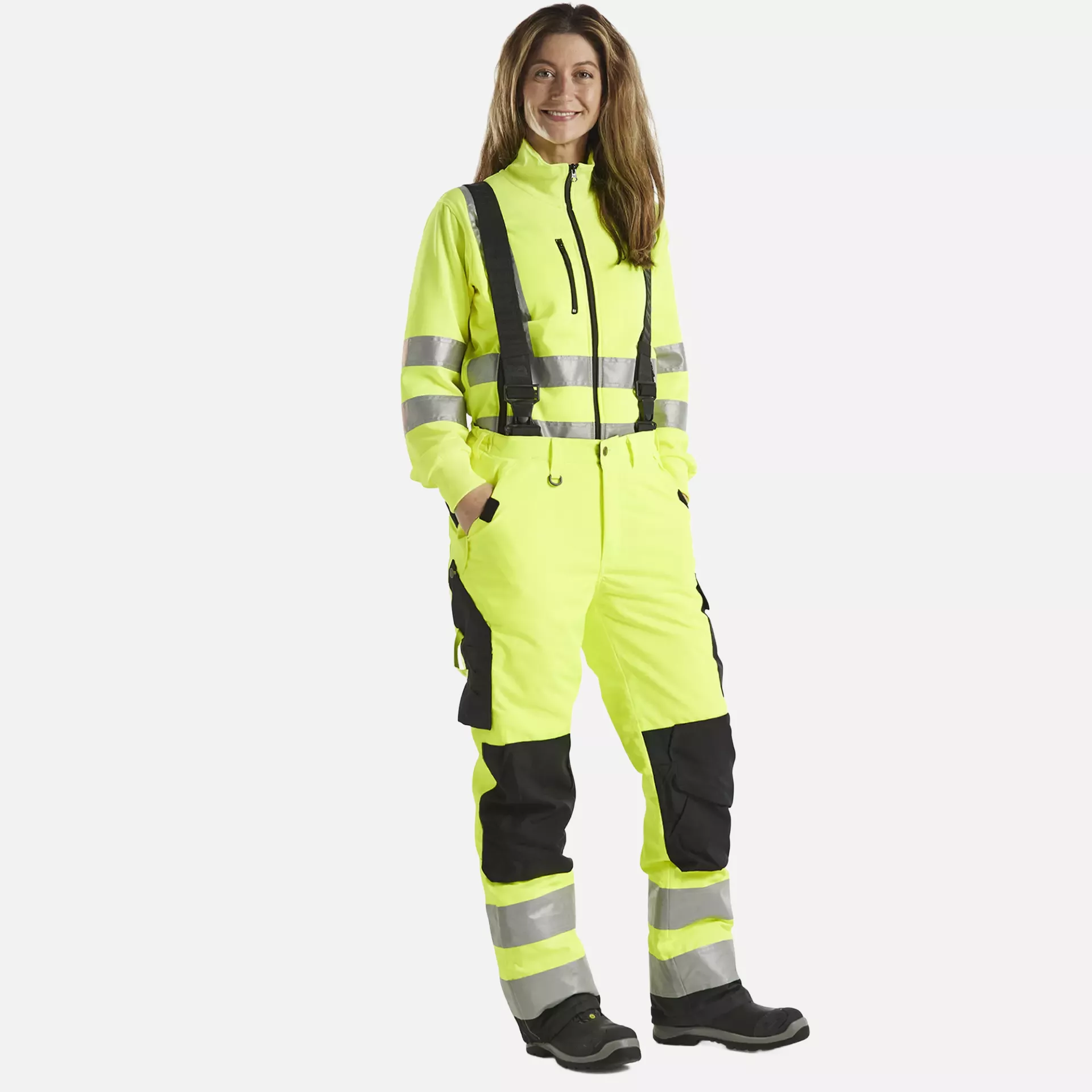 Blaklader 788519773399, High Vis Damen Winter Arbeitshose, Gelb/Schwarz, image 5