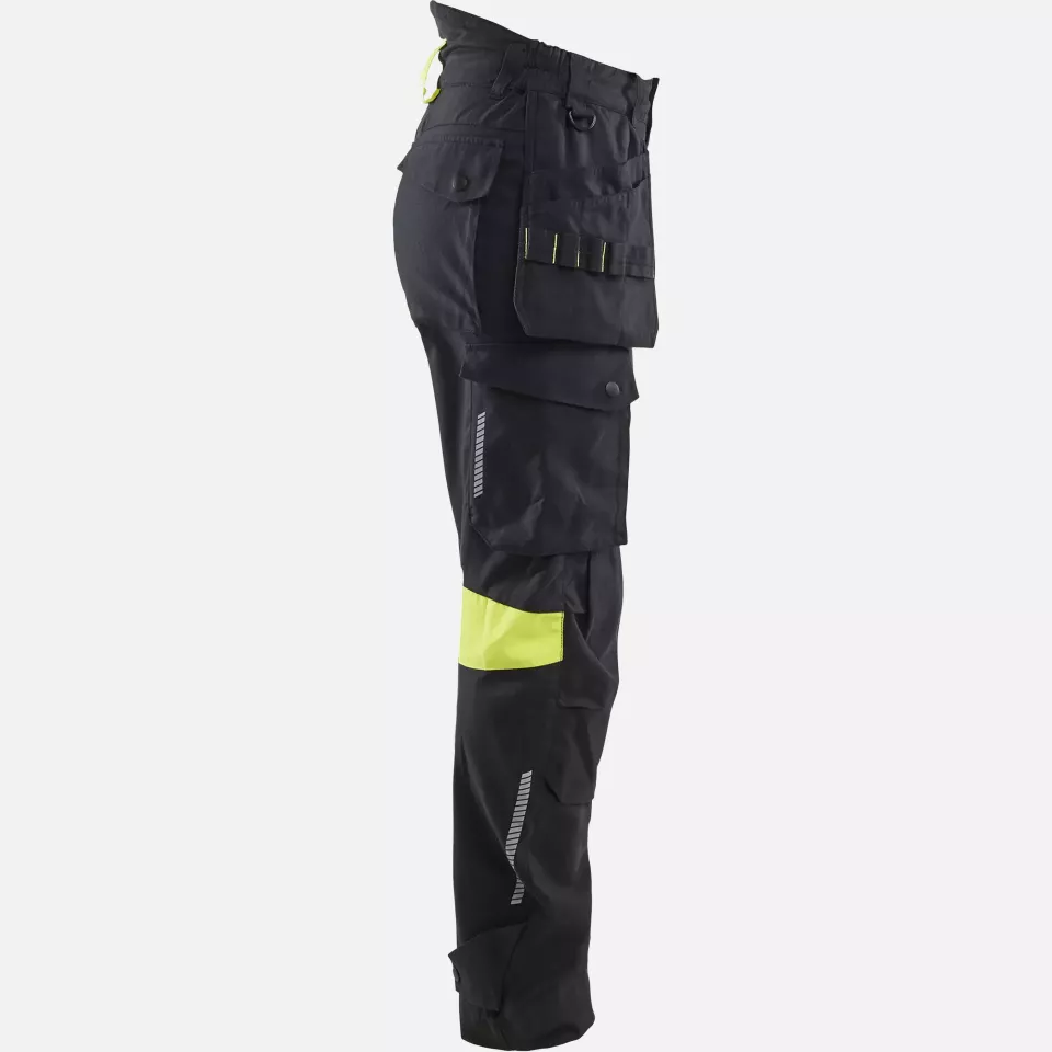 Blaklader 710815129933, Damen Handwerker Arbeitshose, Schwarz/Gelb, image 2, gallery thumbnail