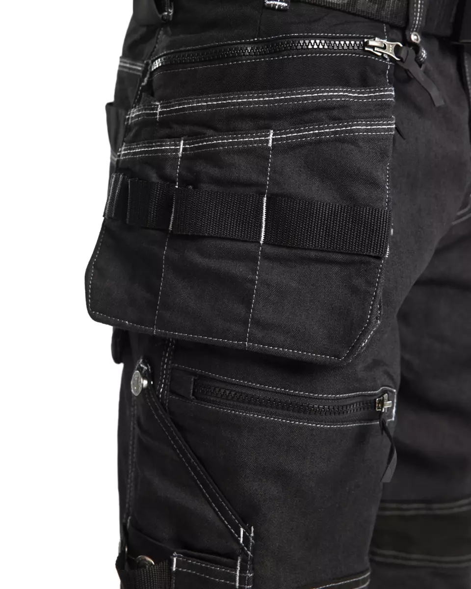 Blåkläder 199011419900, X1900 Stretch Craftsman Work Trousers, Black, image 6, gallery thumbnail