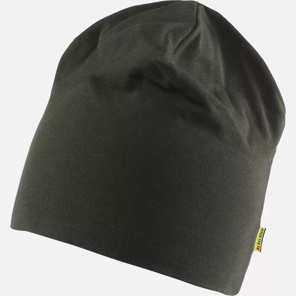 Blaklader 206310374500, Stretch Beanie, Dark Olive Green, image 2, gallery thumbnail