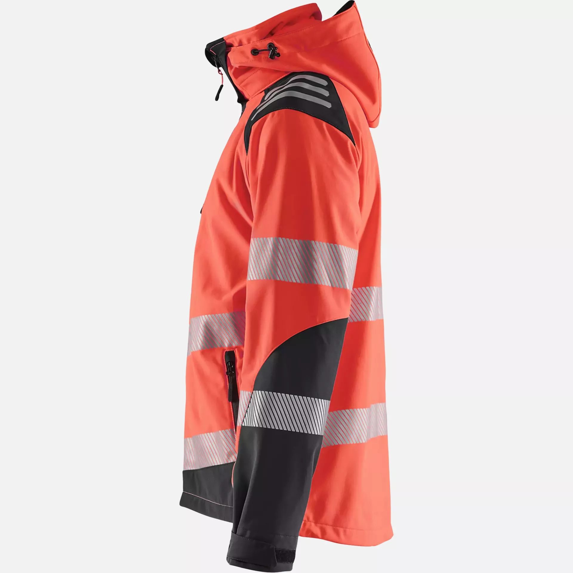 Blaklader 449125135599, High Vis Softshell Jacket, Red/Black, image 3