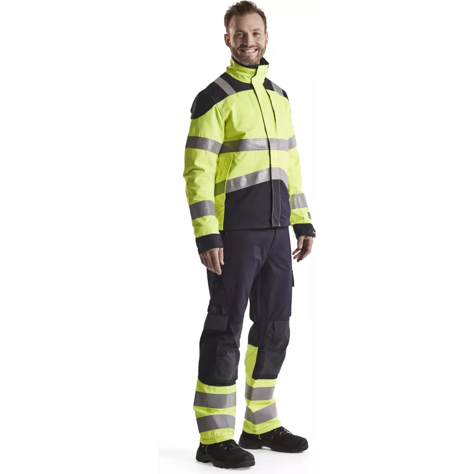 Blåkläder 148815128933, Multinorm Arbeitshose, Marineblau/ Gelb, image 5, gallery thumbnail