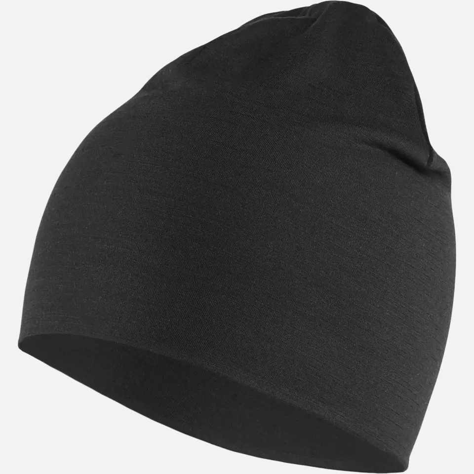 Blaklader 202217439900, Merino Beanie, Black, image 5, gallery thumbnail