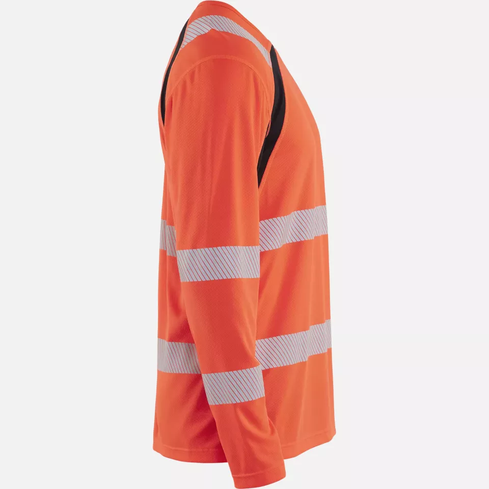 Blaklader 359910135599, High Vis UV Schutz Langarmshirt, Rot/Schwarz, image 2, gallery thumbnail