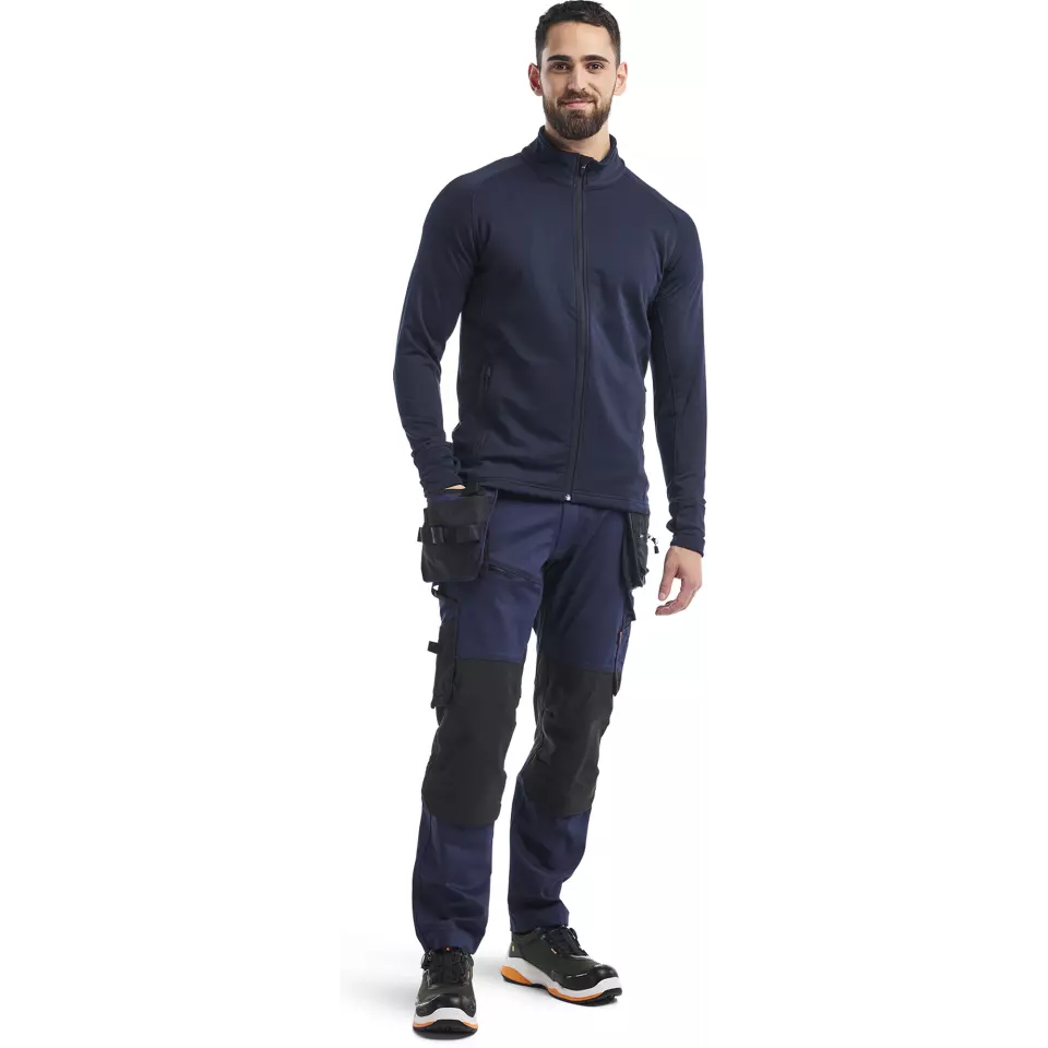 Blåkläder 473525398600, STRIKER Fleece Jacket, Dark Navy Blue, image 5, gallery thumbnail