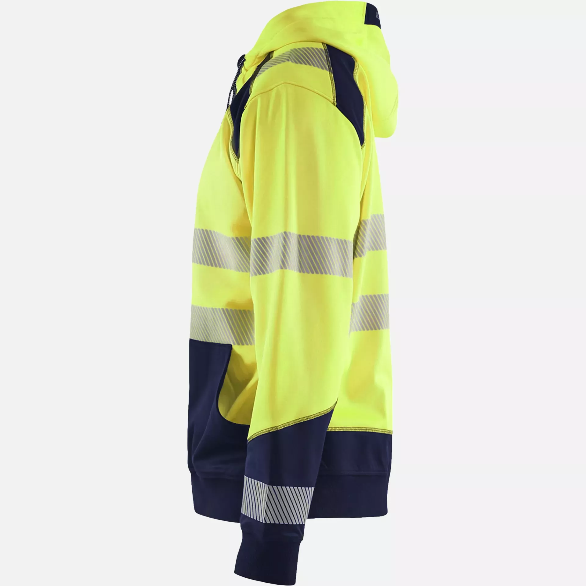 Blaklader 354625283389, High Vis Kapuzen Sweatshirt, Gelb/Marineblau, image 3