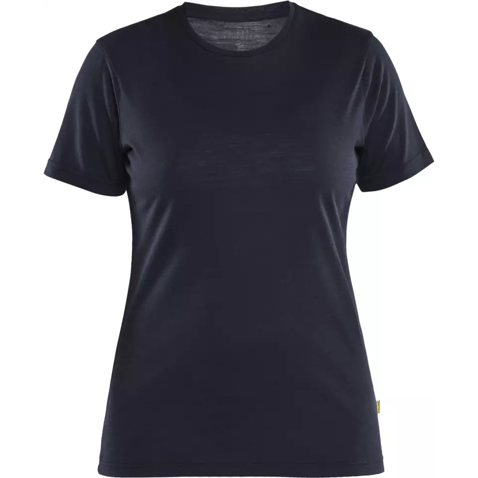 Blaklader 353717438600, Women's Merino Wool T-Shirt, Dark Navy Blue