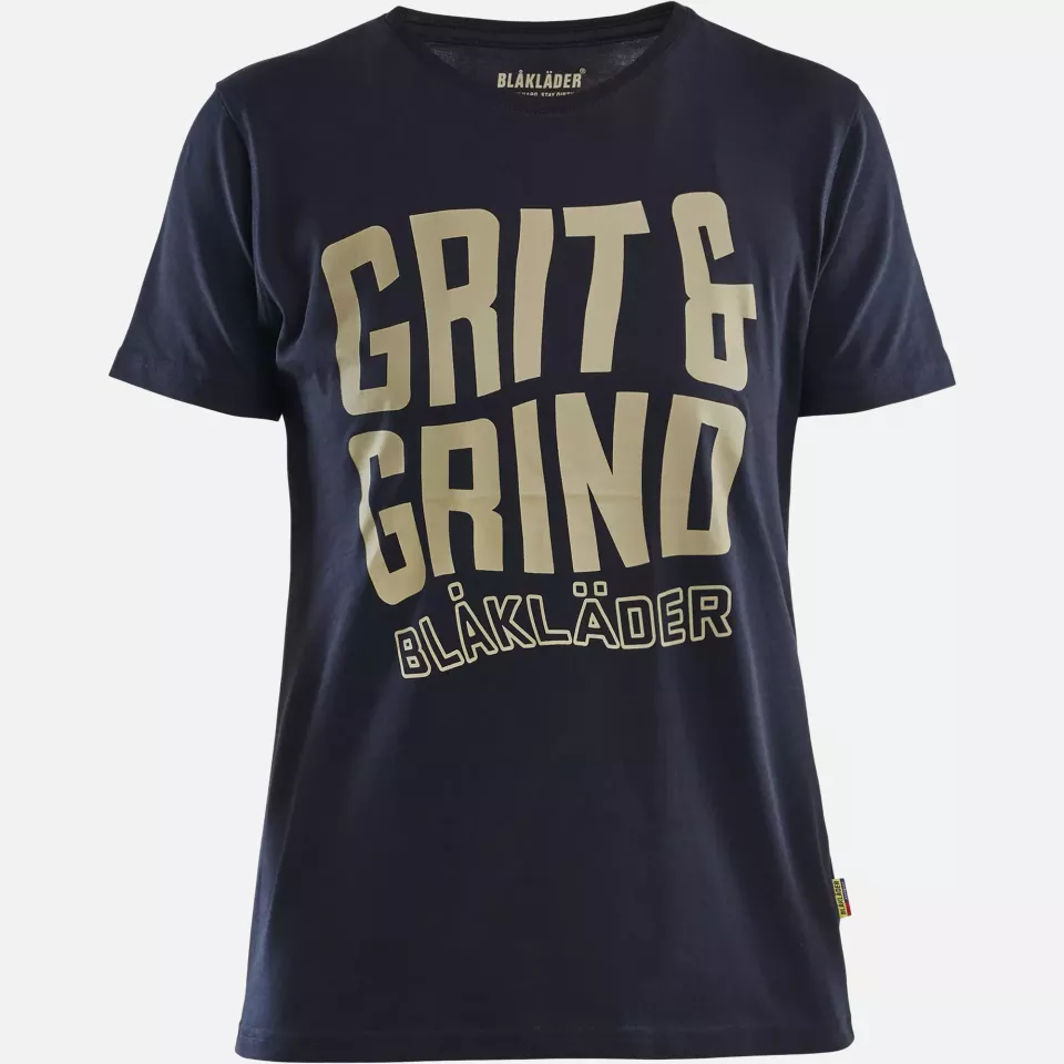 Blaklader 940910428600, Grit and Grind Ladies T-Shirt, Dark Navy Blue, image 1, gallery thumbnail