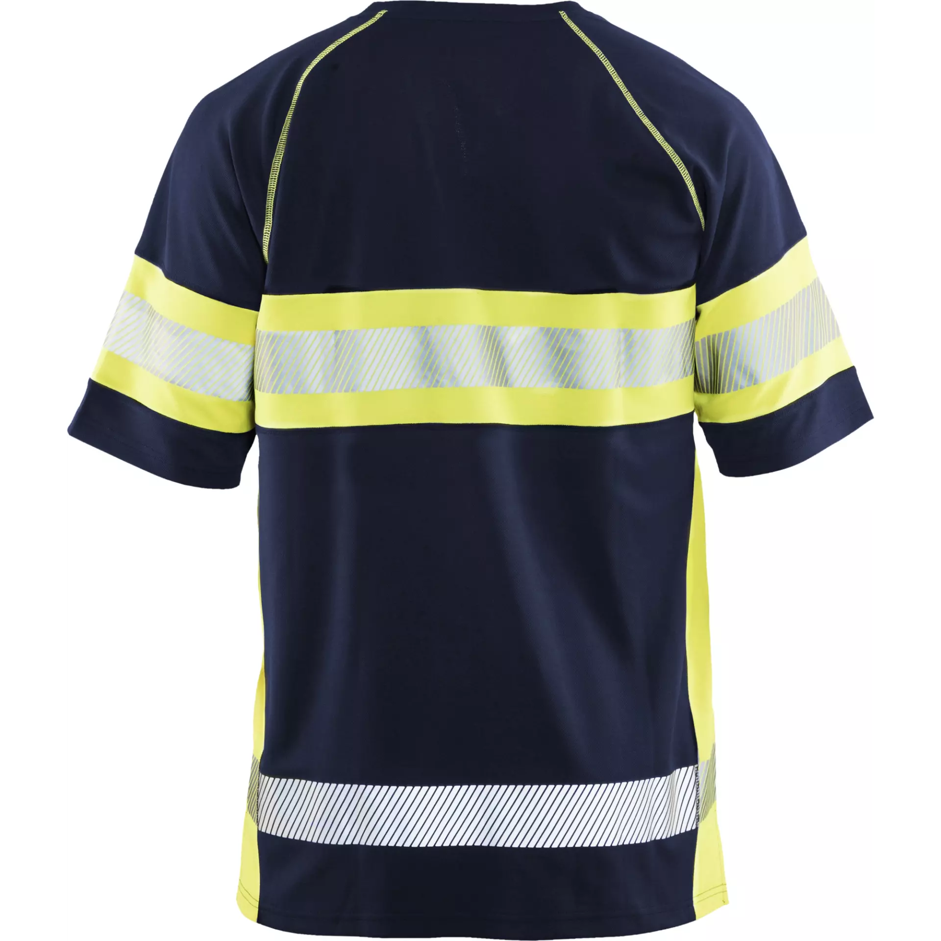 Blaklader 333710518933, High Vis UV Protection T-Shirt, Navy Blue/ Yellow, image 4