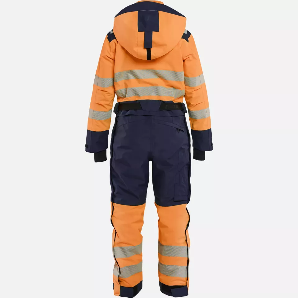 Blaklader 672619775389, Ladies Hi-Vis Winter Coverall, Hi-Vis Orange/Navy, image 4, gallery thumbnail