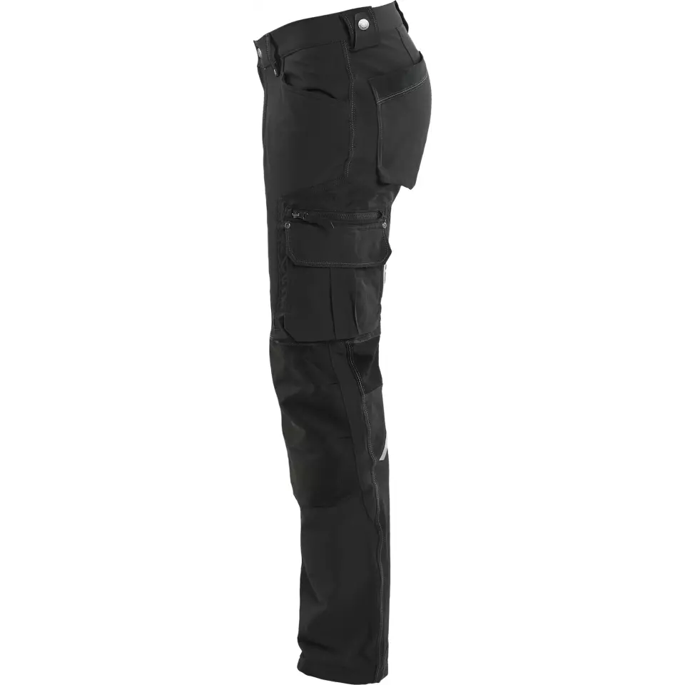 Blaklader 198916449900, X1900 4-Way Stretch Craftsman Work Trousers, Black, image 3, gallery thumbnail
