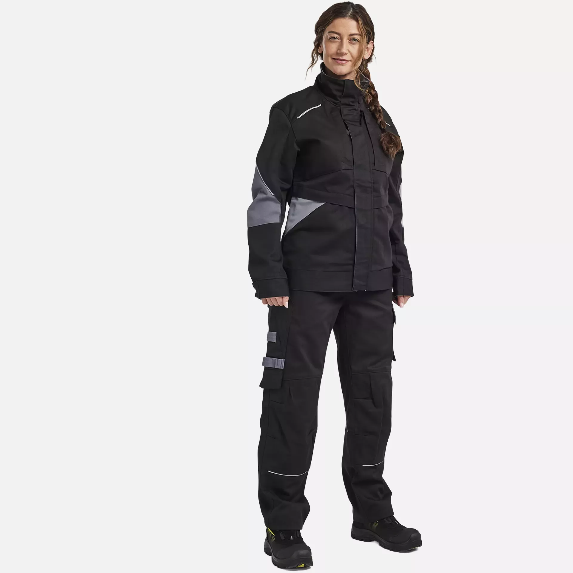 Blaklader 407115169994, Ladies Flame Resistant Jacket, Black/Grey, image 5
