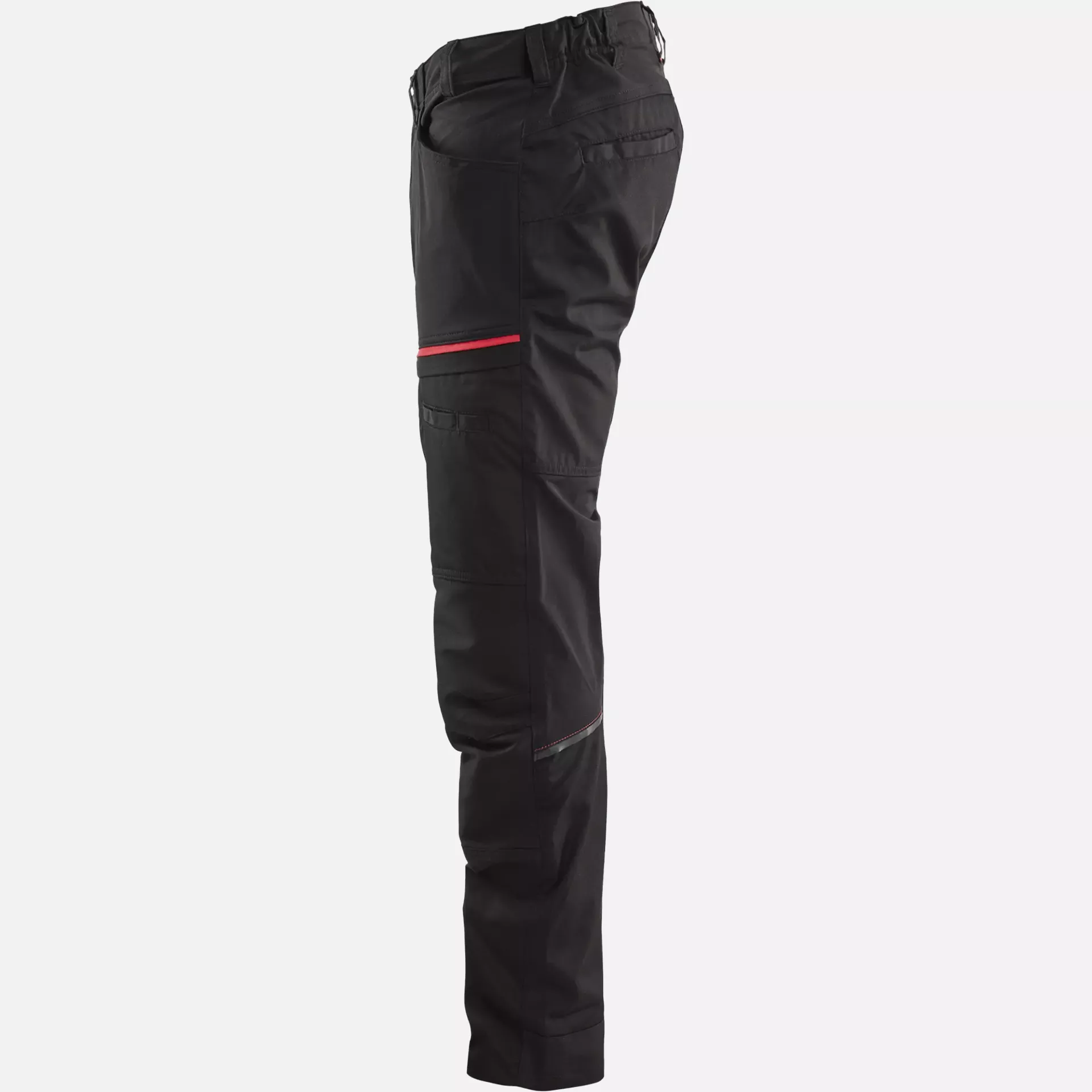Blaklader 145618459956, Stretch Work Trousers, Black/Red, image 3