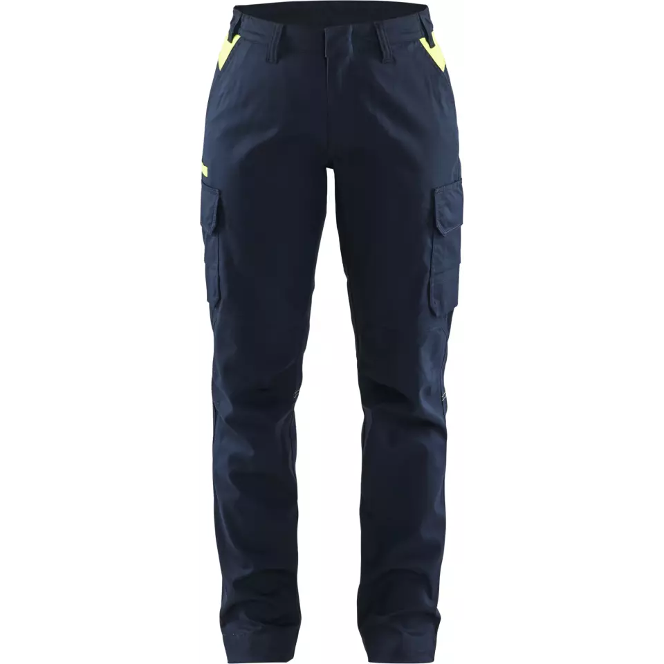 Blaklader 714418328633, Damen Stretch Industrie Arbeitshose, Dunkel Marineblau/Gelb, image 1, gallery thumbnail