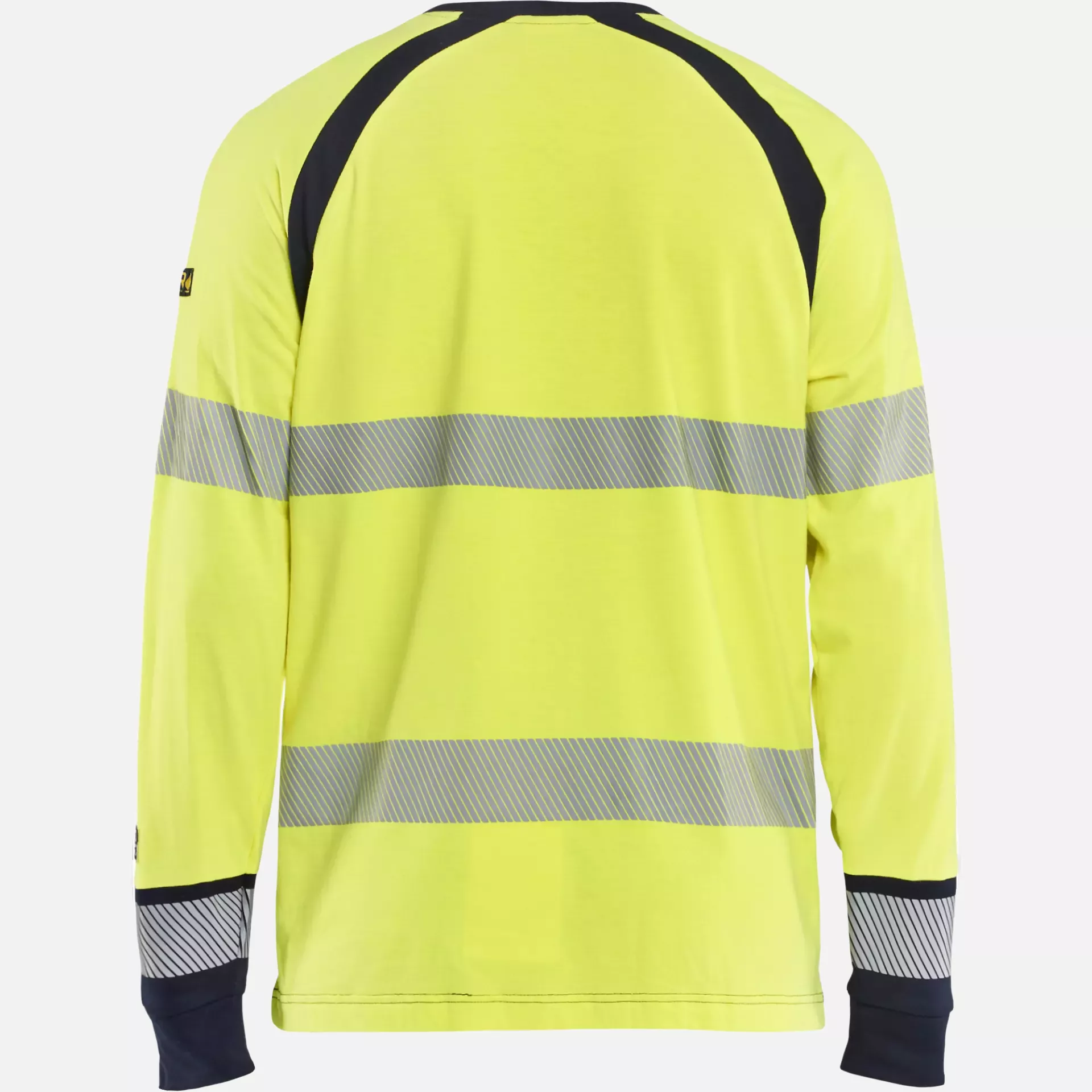 Blaklader 343617373389, Multinorm Long Sleeve T-Shirt, Yellow/Navy Blue, image 4