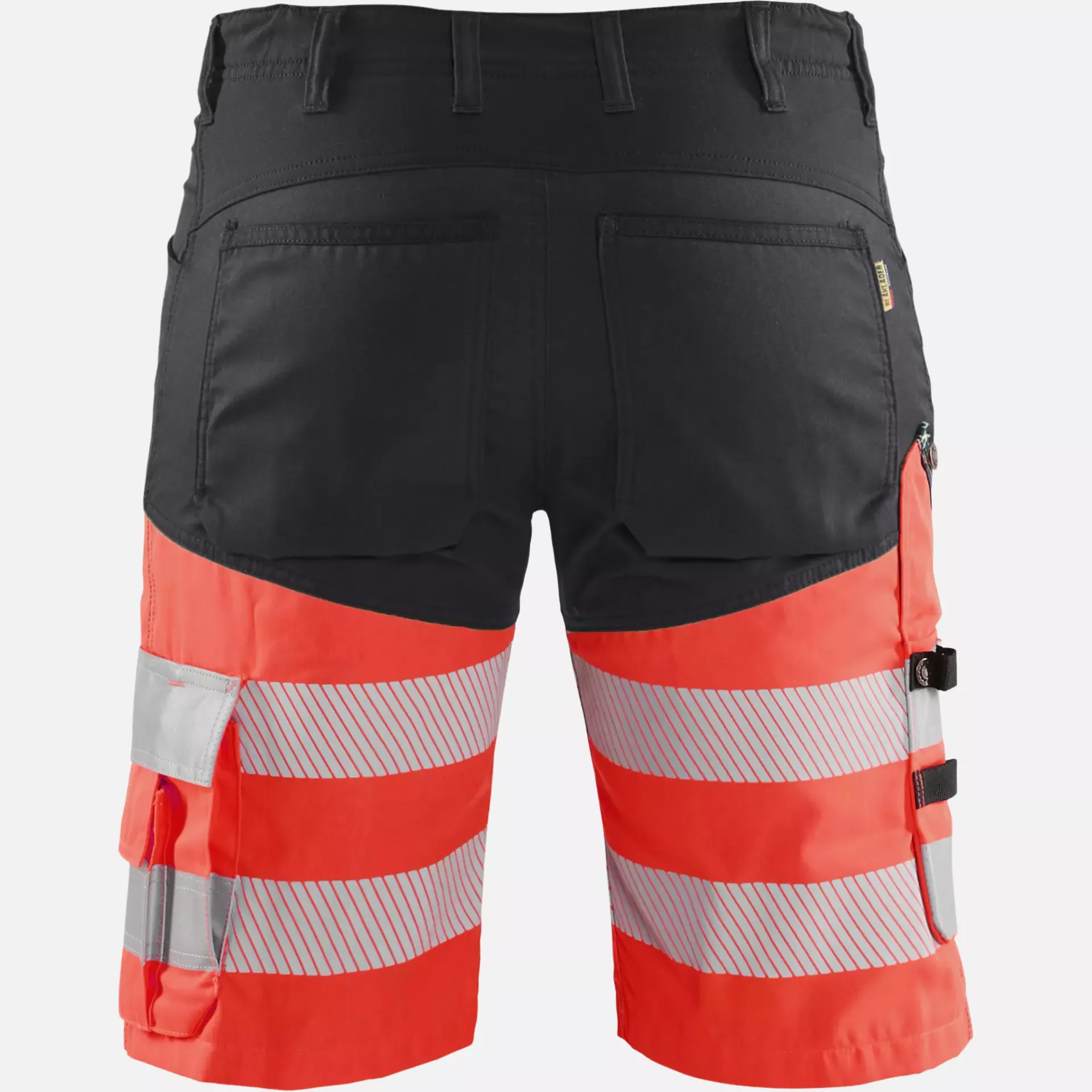 Blaklader 154118119955, High Vis Stretch Shorts, Black/High Vis Red, image 4