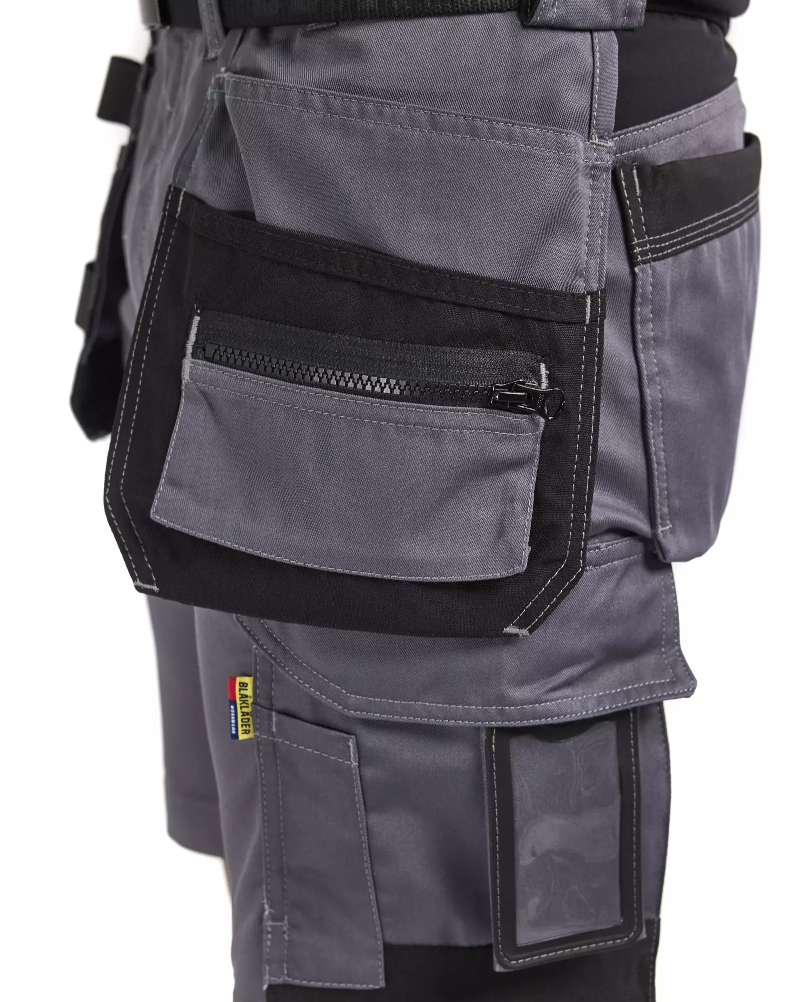 Blaklader 713318329600, Ladies Stretch Craftsman Shorts, Medium Grey, image 7