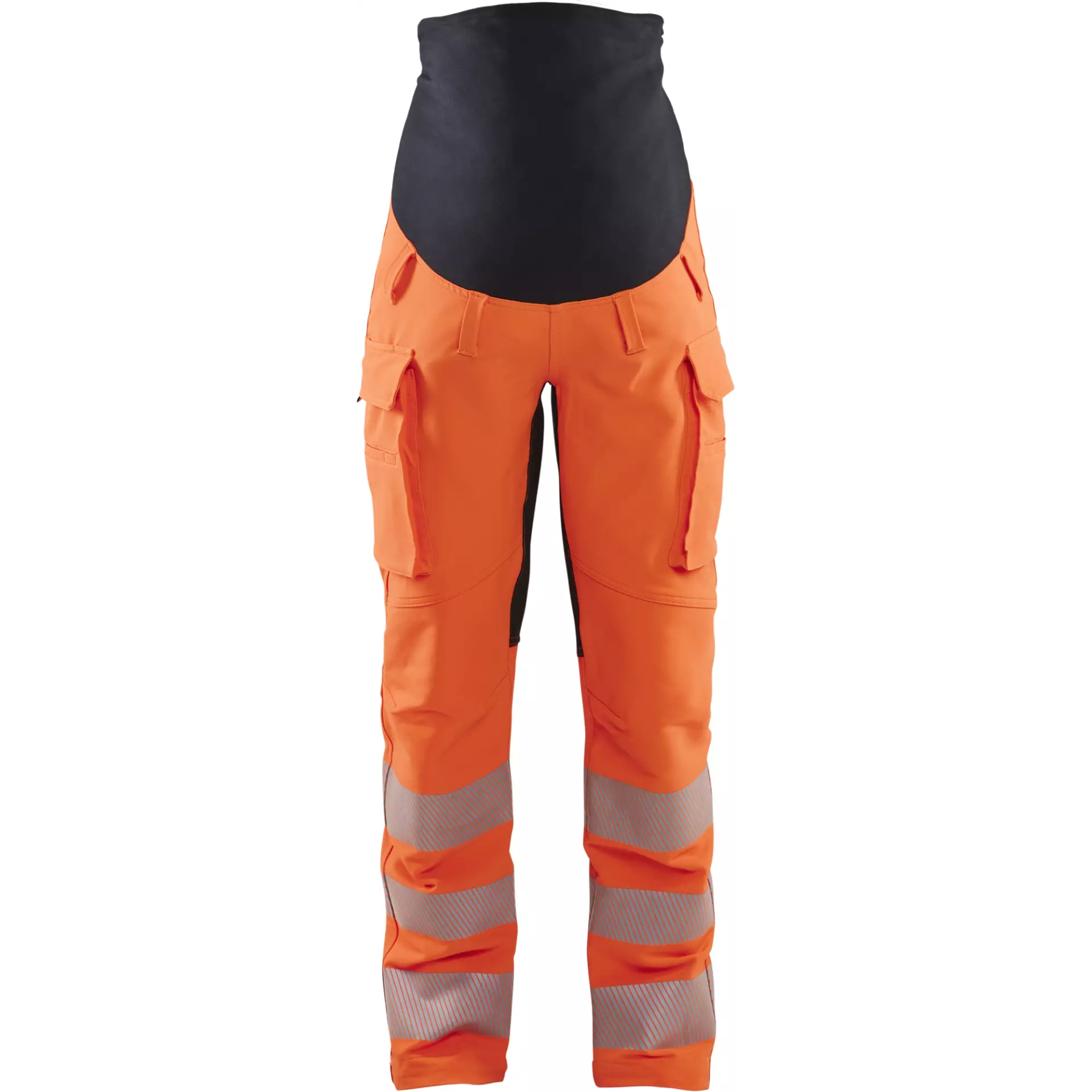 Blaklader 710016425399, High Vis 4-Way Stretch Maternity Trousers, Orange/Black