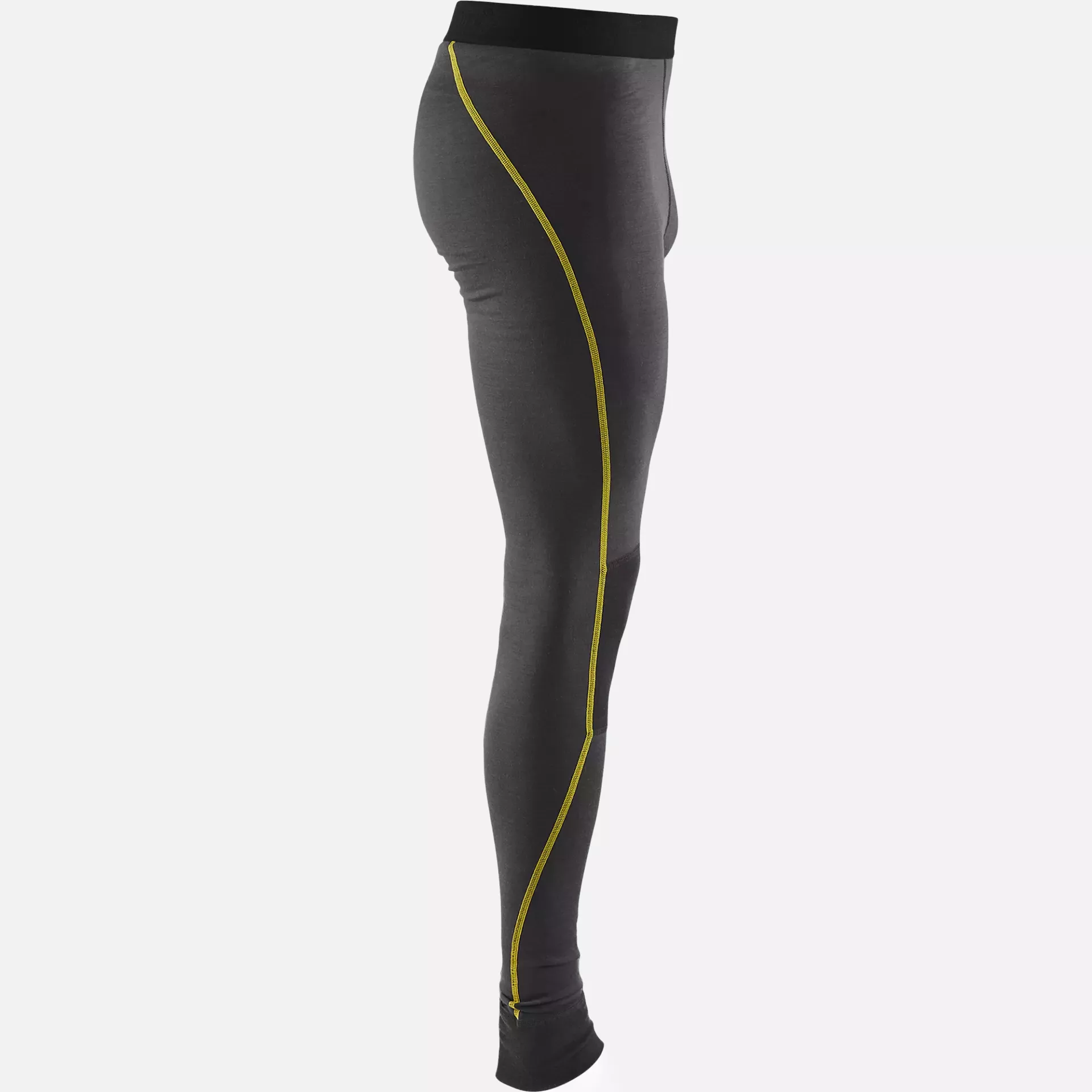 Blaklader 184417349835, XLIGHT Merinowolle Unterhose, Dunkelgrau/Gelb, image 2