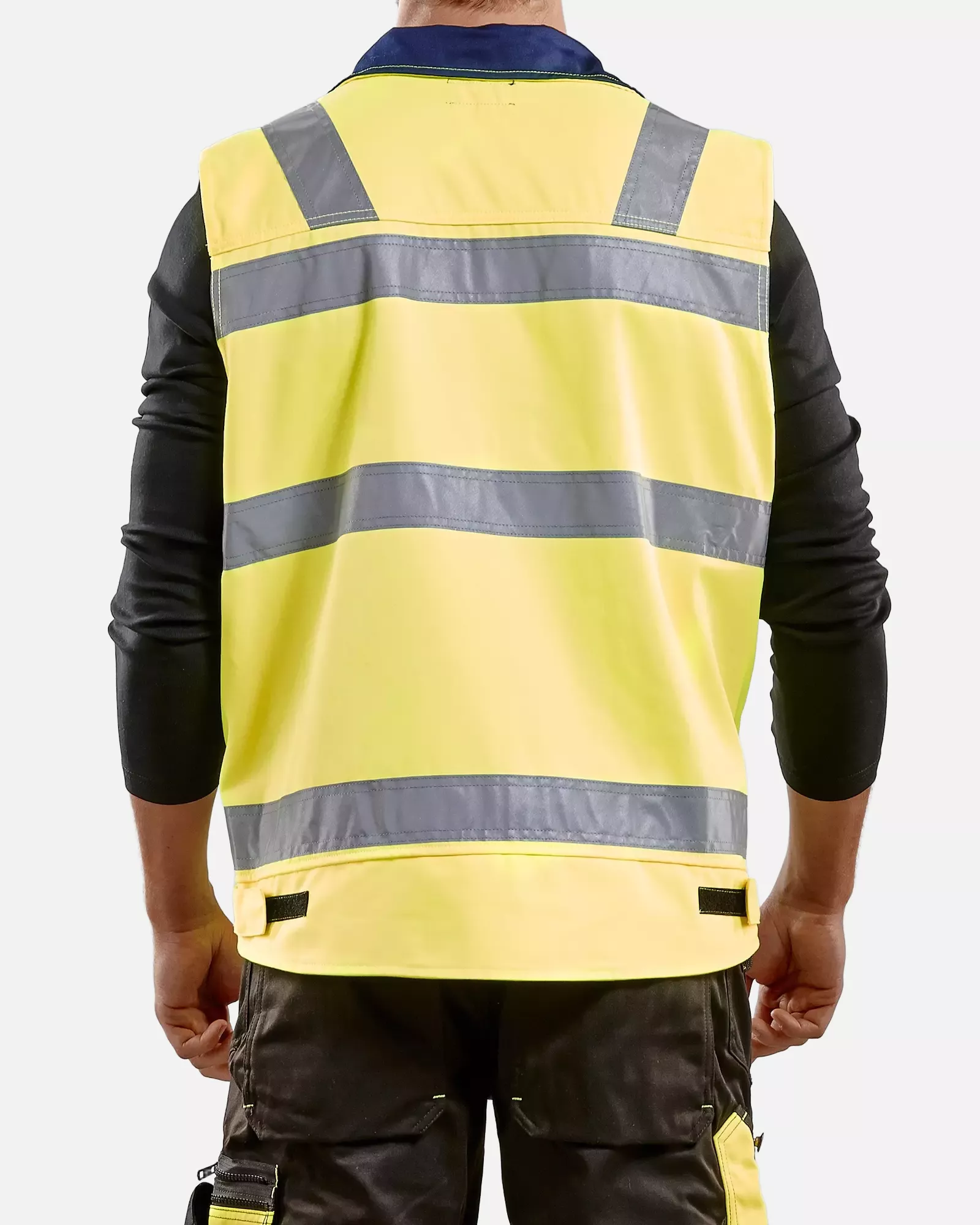 Blaklader 850518043389, High Vis Vest, Yellow/Navy Blue, image 5