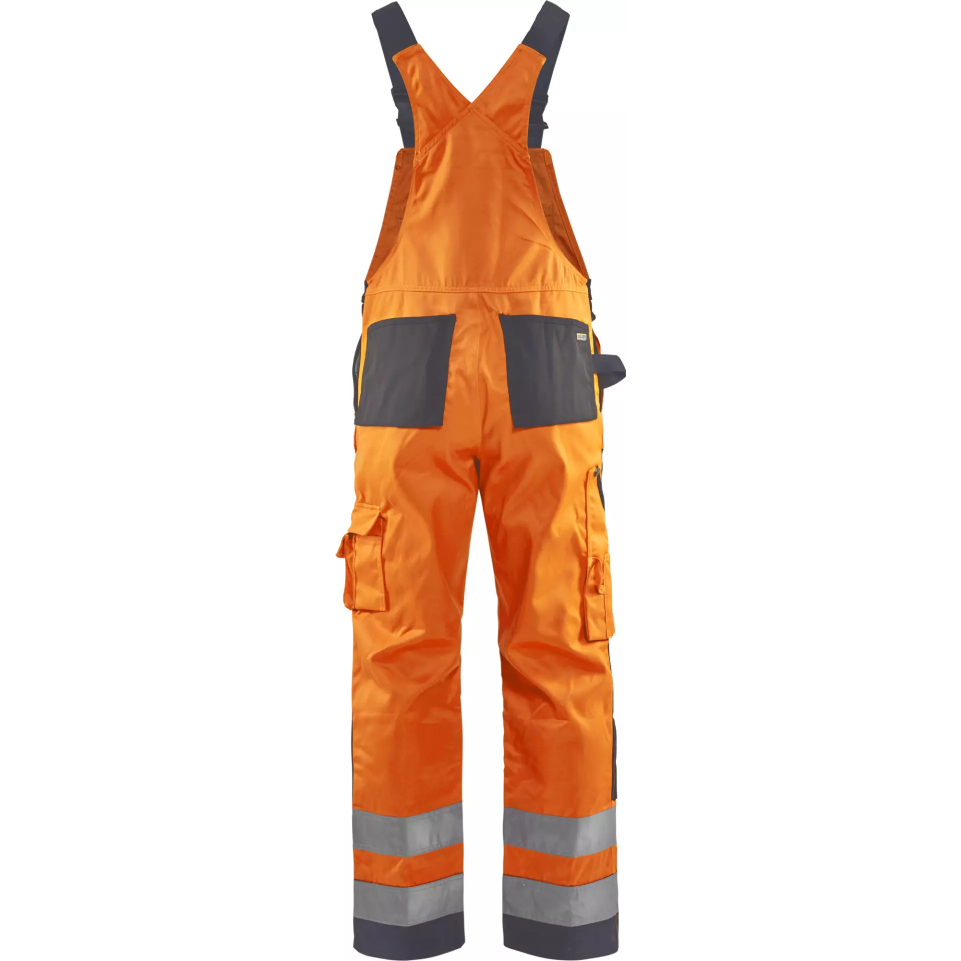 Blaklader 266018115396, High Vis Bib and Brace, Orange/Medium Grey, image 4