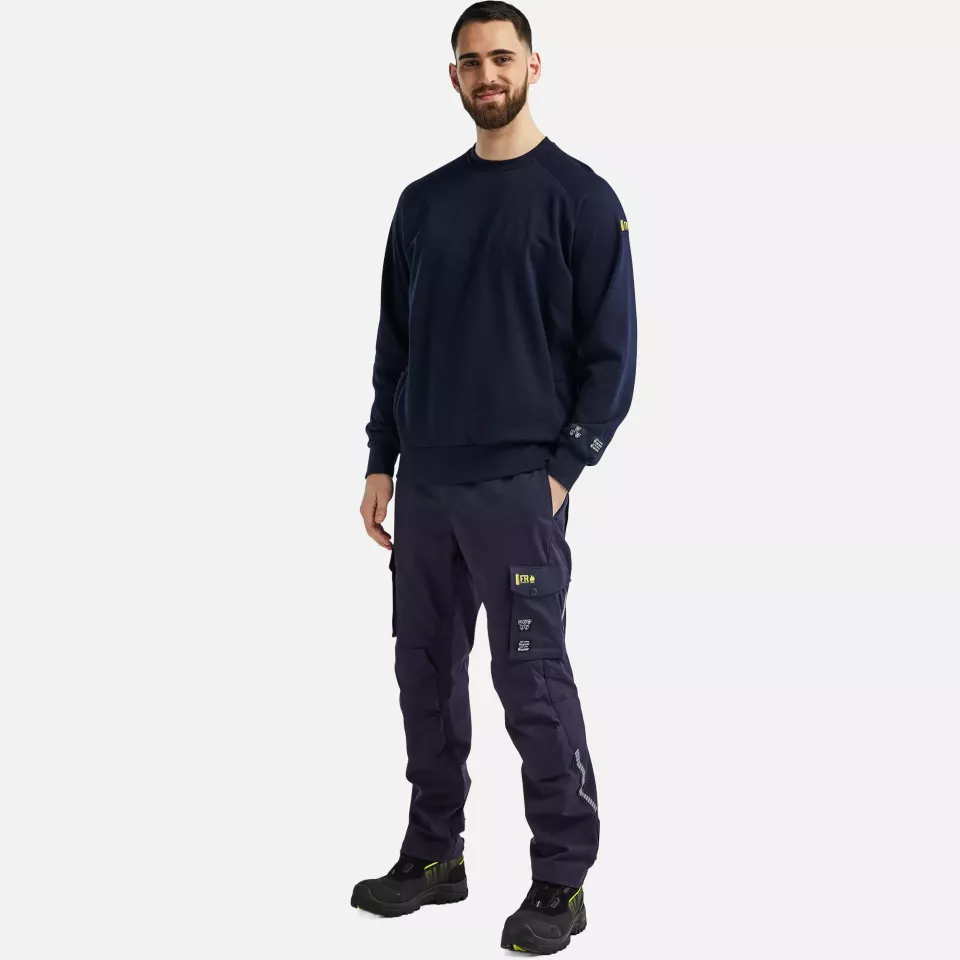 Blaklader 347717628900, Flame Resistant Sweatshirt, Navy, image 5, gallery thumbnail