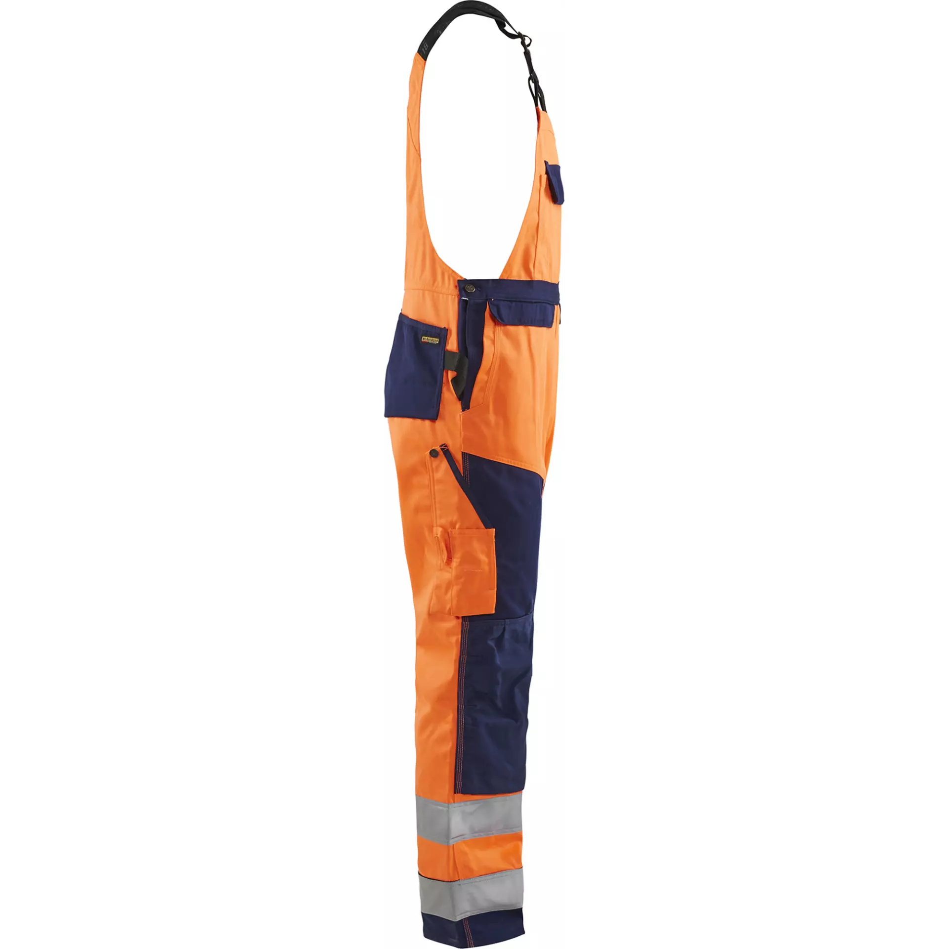 Blåkläder 266018115389, High Vis Latzhose, Orange/Marineblau, image 2