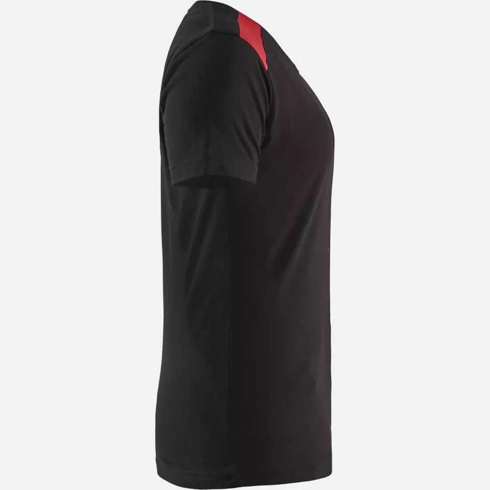 Blaklader 347910429956, Women's T-Shirt, Black/Red, image 2, gallery thumbnail