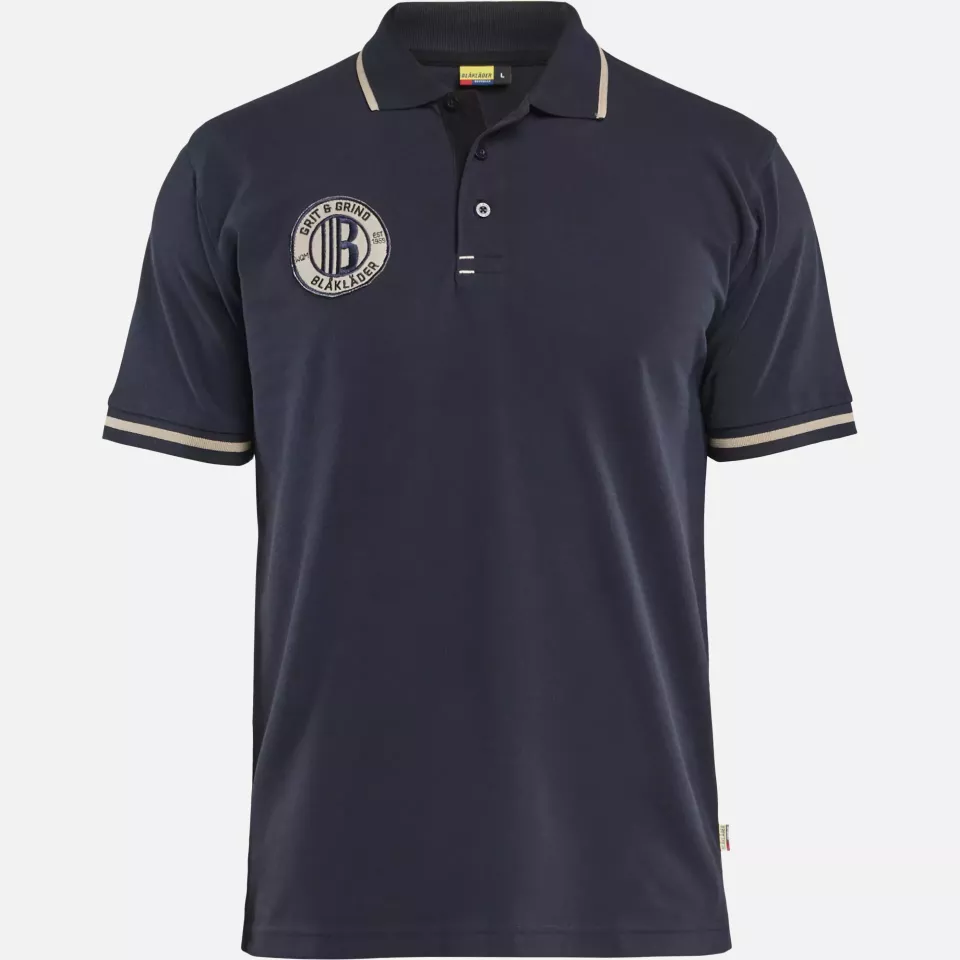 Blaklader 940210508600, Grit and Grind Polo Shirt, Dark Navy, image 6, gallery thumbnail