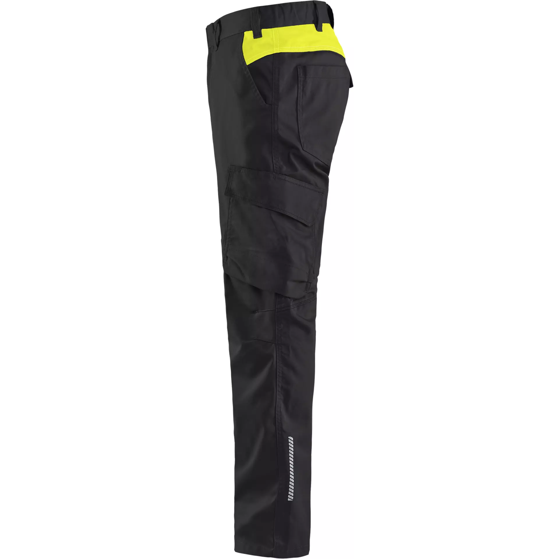 Blaklader 144418329933, Industry Stretch Work Trousers, Black/Yellow, image 3