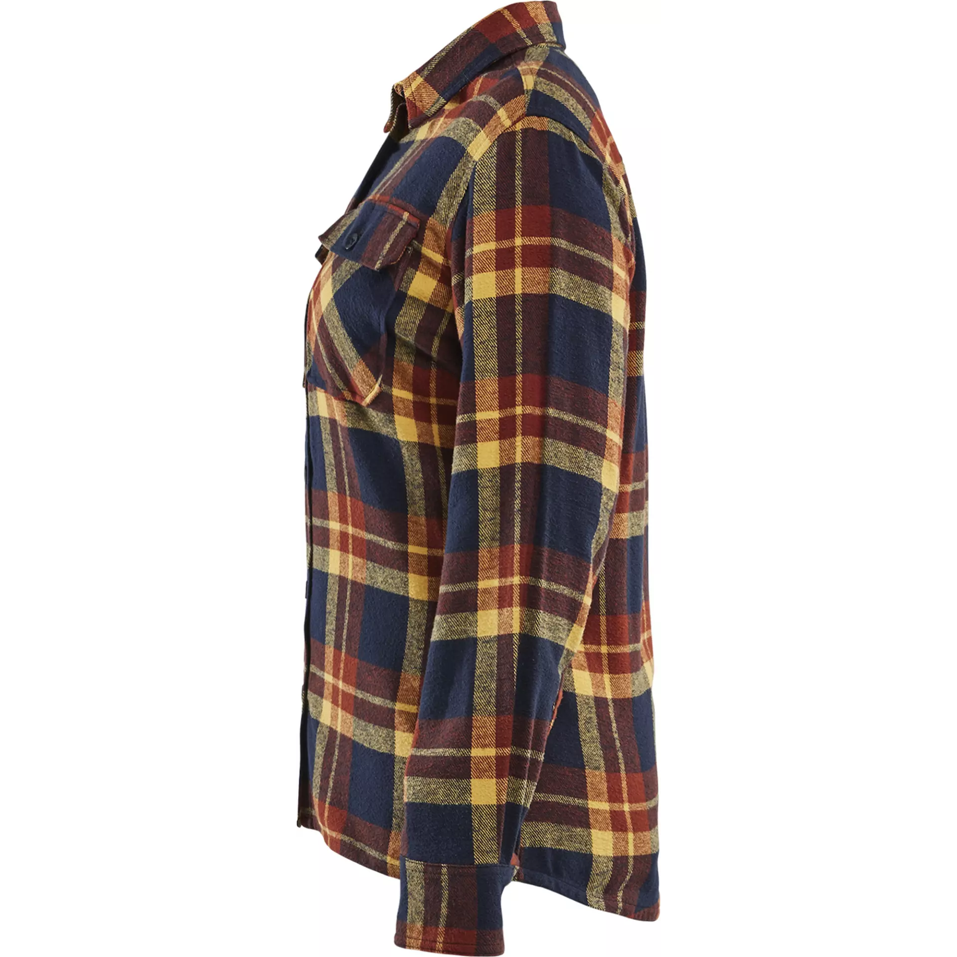 Blaklader 321811685986, Damen Flanellhemd, Rostrot/Dunkelblau, image 3