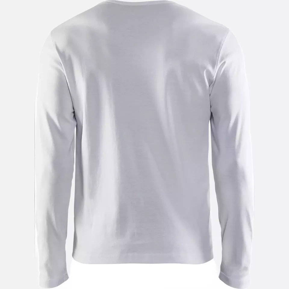 Blaklader 331410321000, Long Sleeve T-Shirt, White, image 4, gallery thumbnail