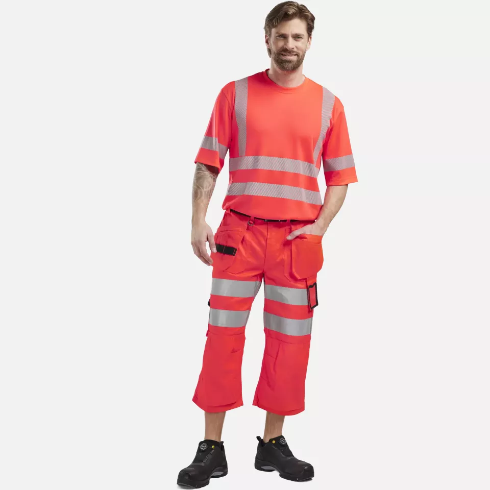 Blaklader 352225375500, High Vis T-Shirt, Red, image 5, gallery thumbnail
