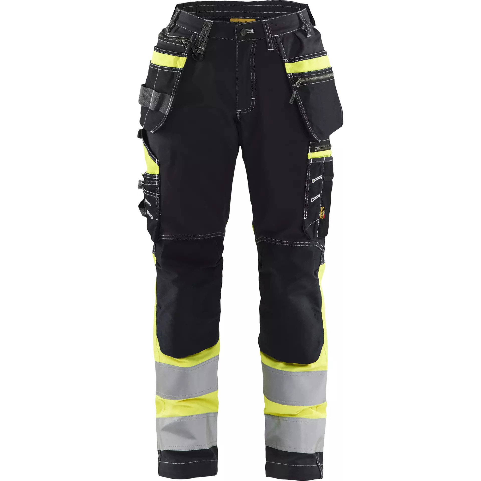 Blaklader 719613709933, High Vis Damen Stretch Arbeitshose, Schwarz/Gelb