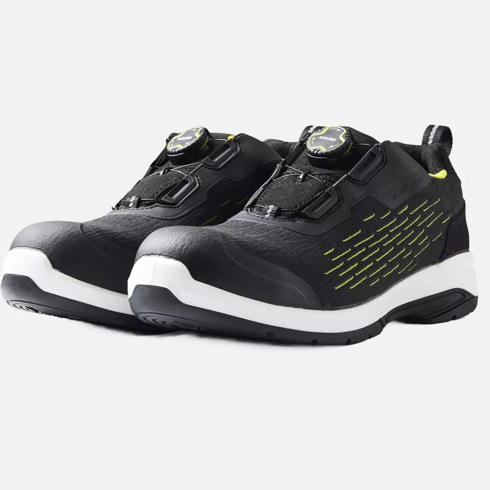Blaklader 244200009933, CRADLE Safety Shoe, Black/Yellow, image 3, gallery thumbnail