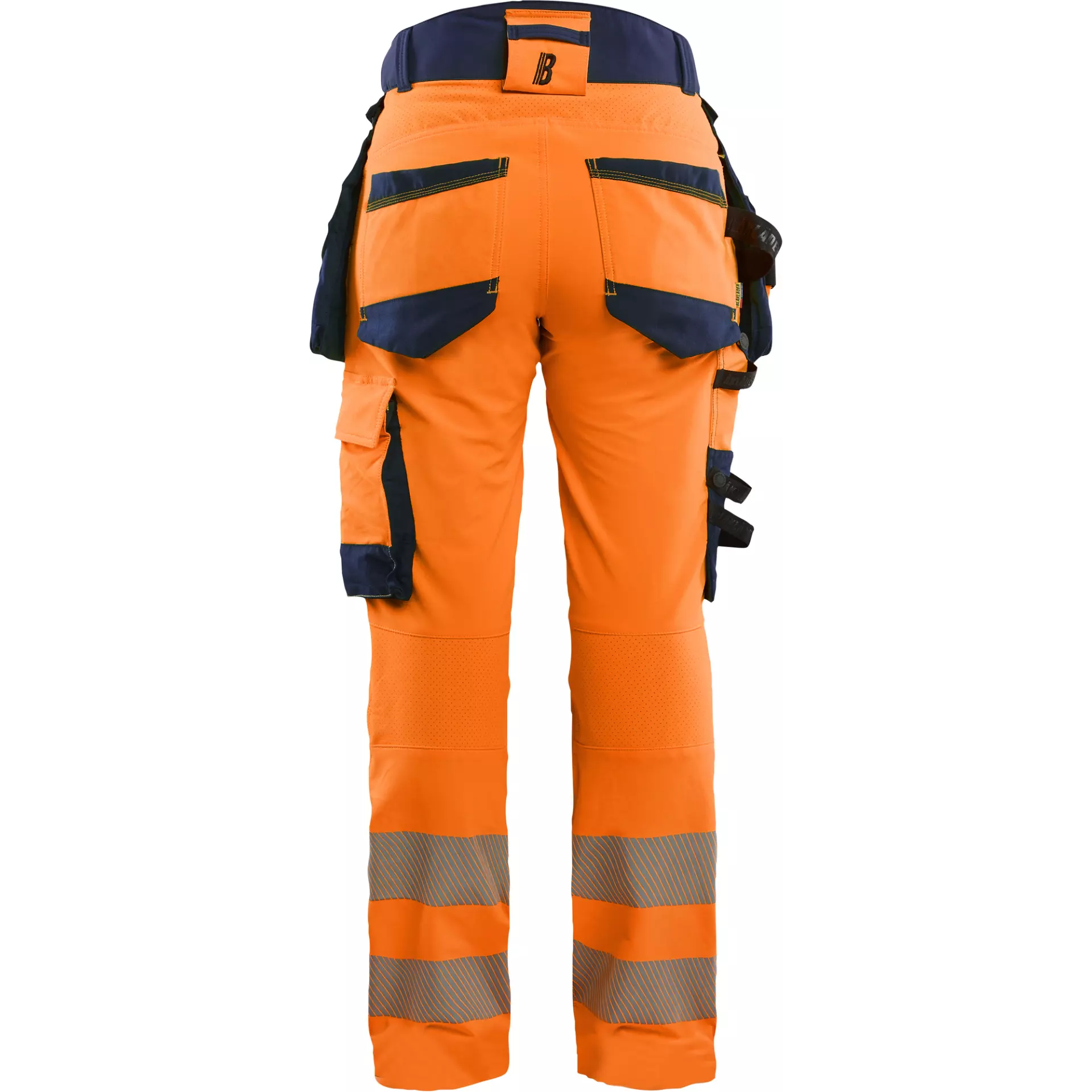 Blaklader 702216485389, High Vis Damen 4-Wege-Stretch Hose, Orange/Marineblau, image 4