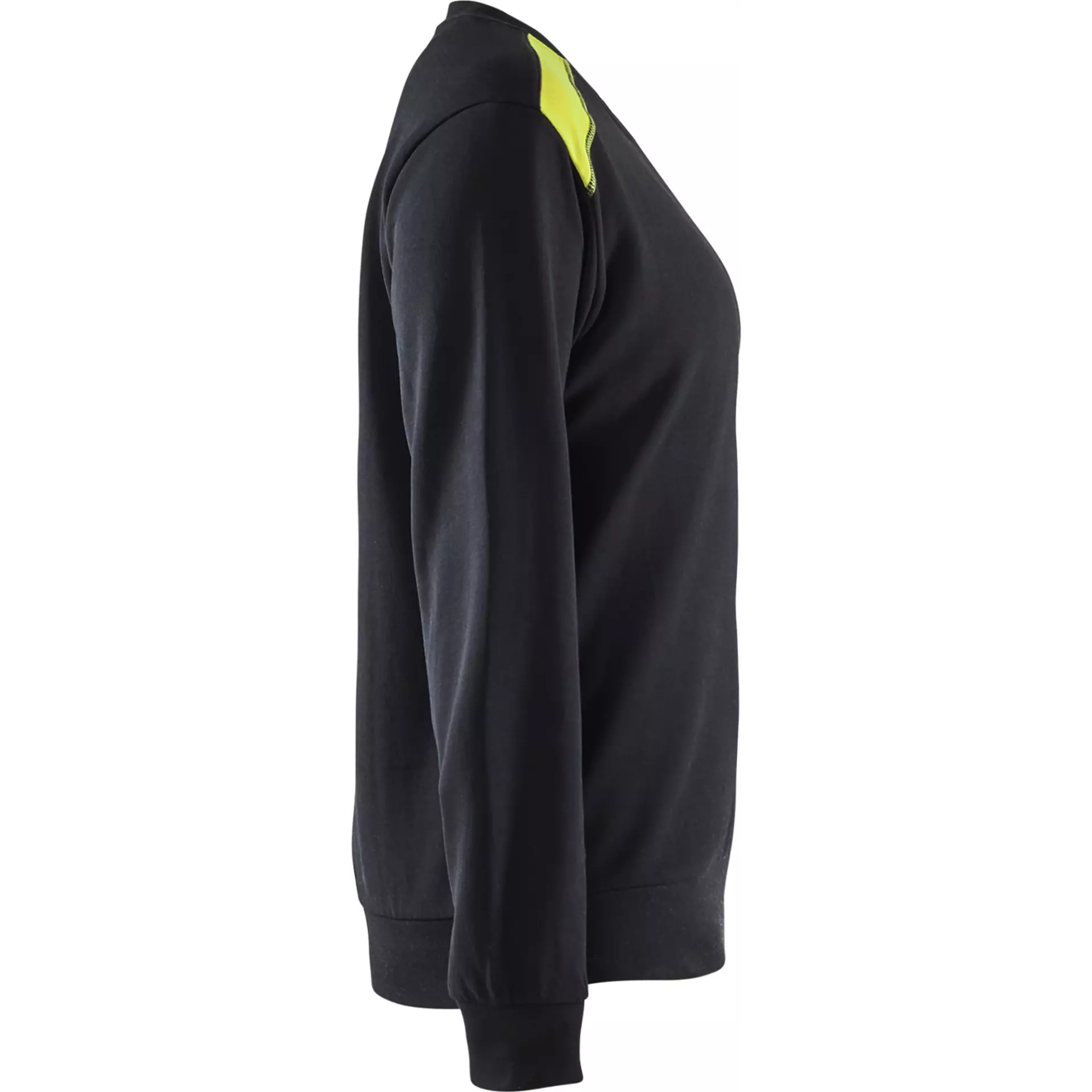 Blåkläder 340811589933, Women's Sweatshirt, Black/Yellow, image 2