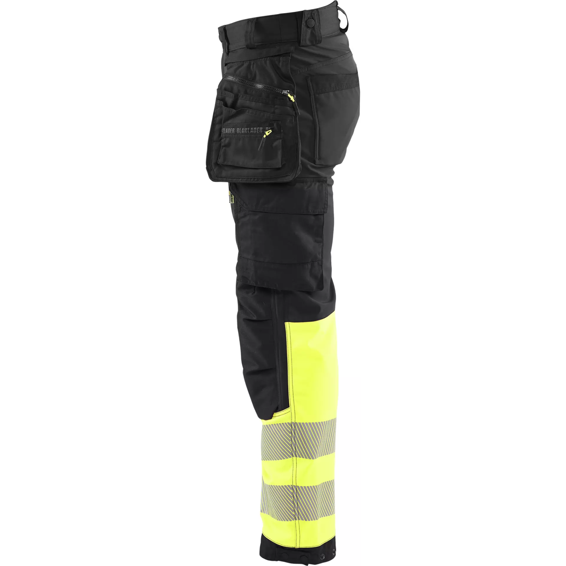Blåkläder 182125139933, High Vis Softshell Work Trousers, Black/Yellow, image 3